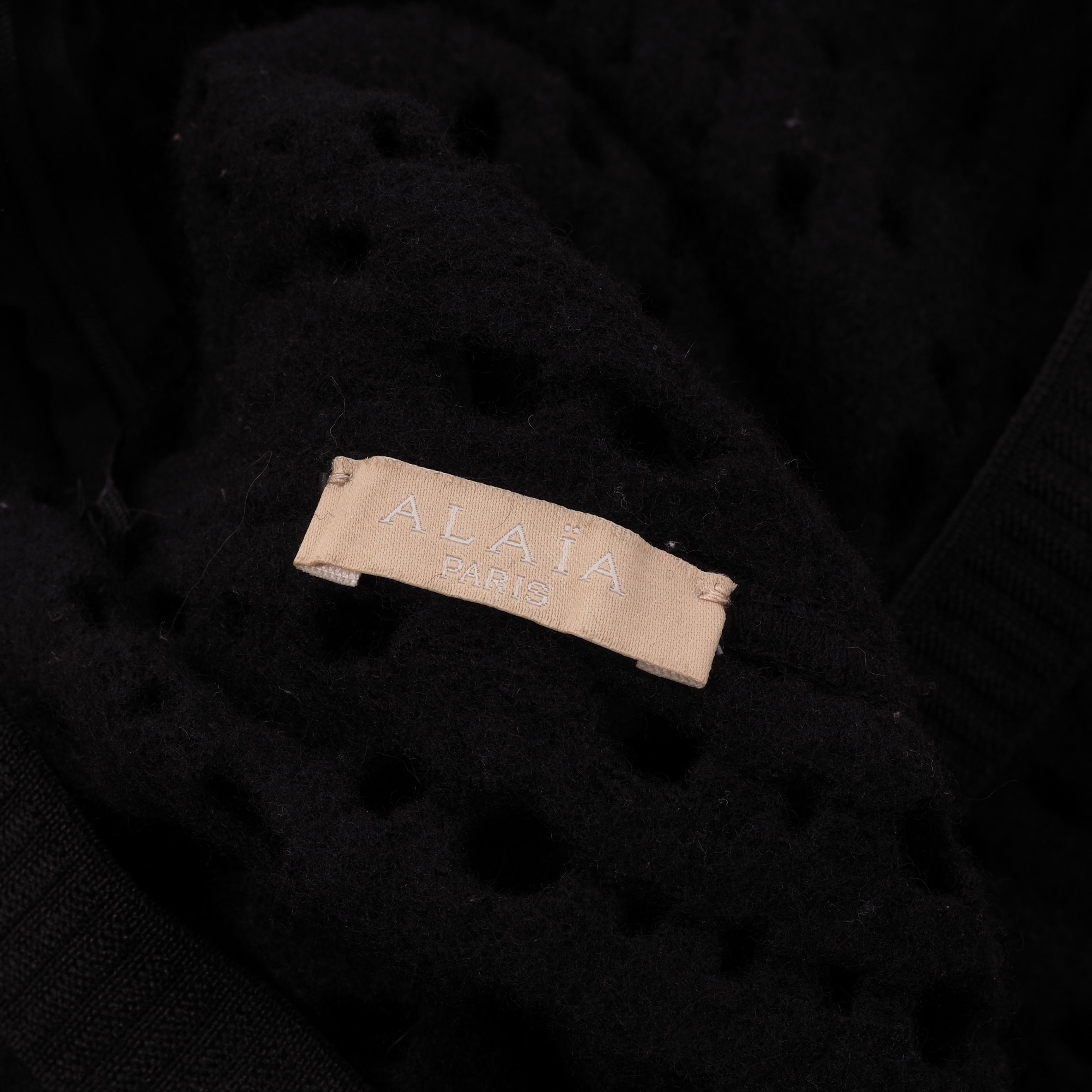 Alaia × Vintage Alaia Paris Vintage Black Sheer Skirt size S Small Size 25" / US 0 / IT 36 - 4 Thumbnail