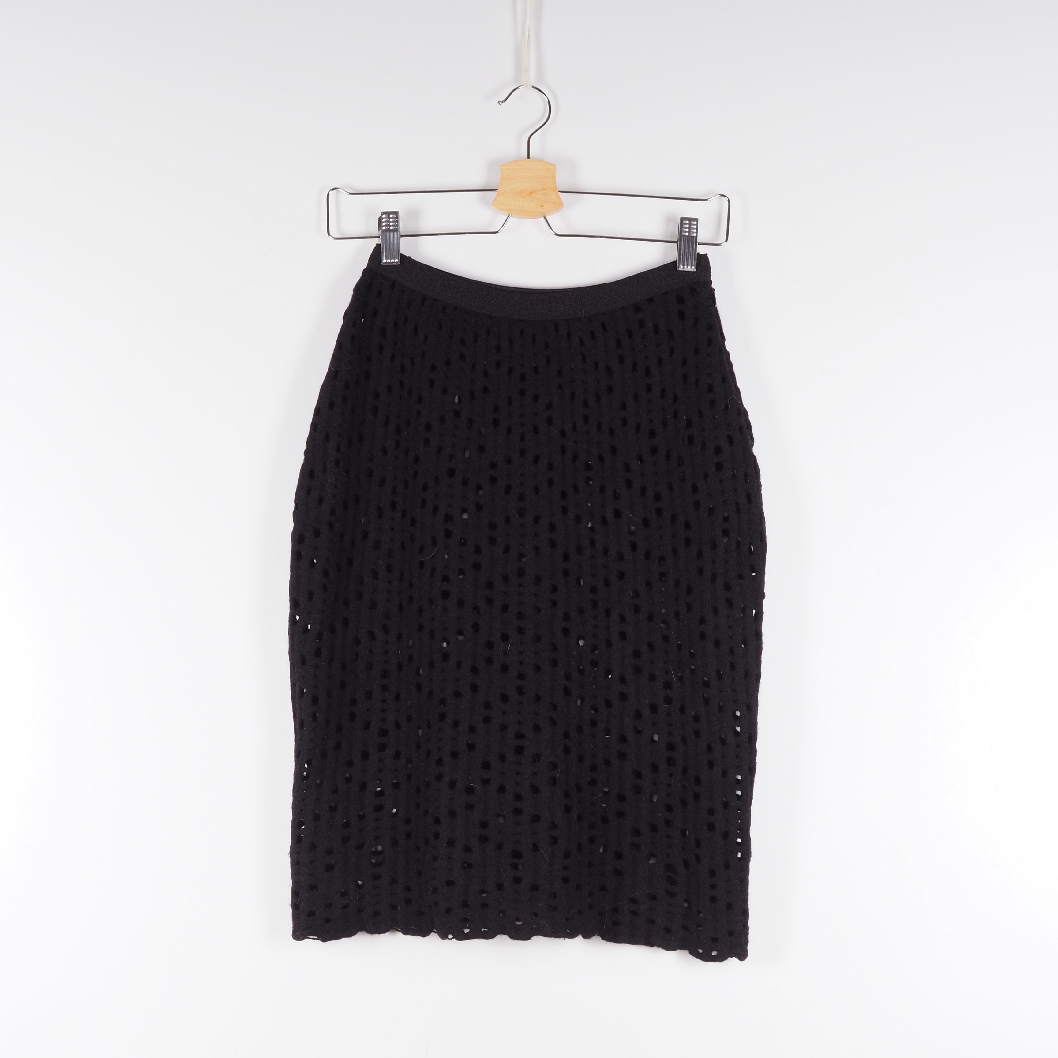 Alaia × Vintage Alaia Paris Vintage Black Sheer Skirt size S Small Size 25" / US 0 / IT 36 - 2 Thumbnail
