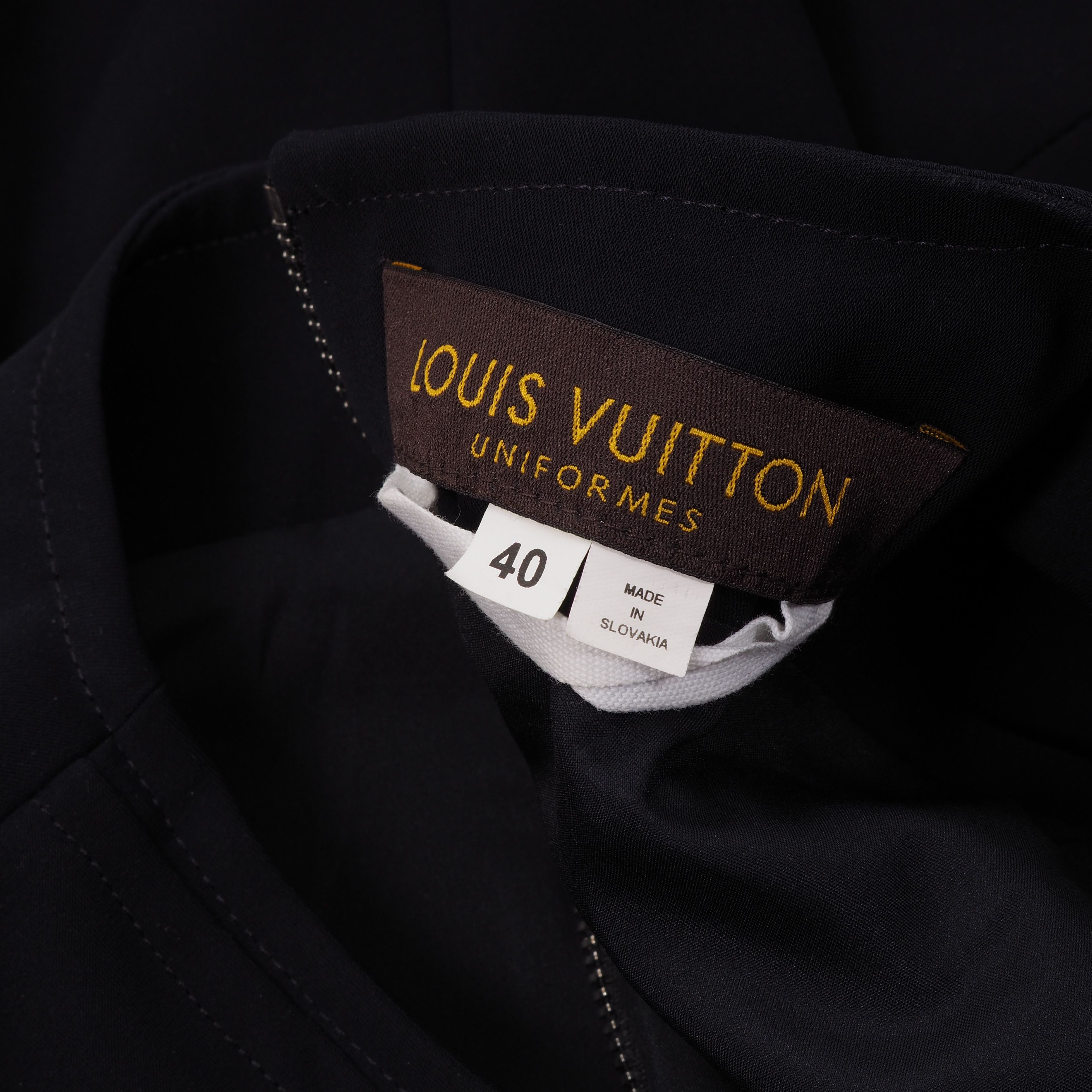 Louis Vuitton Louis Vuitton Uniformes Navy Zip Sleeve Less Dress size 40 Size M / US 6-8 / IT 42-44 - 3 Thumbnail