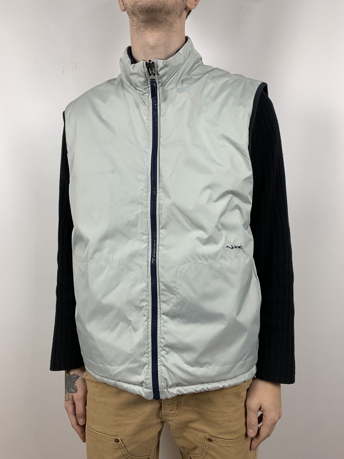 Nike 00s Vintage Nike Reversible Nylon Vest Size US XL / EU 56 / 4 - 4 Thumbnail