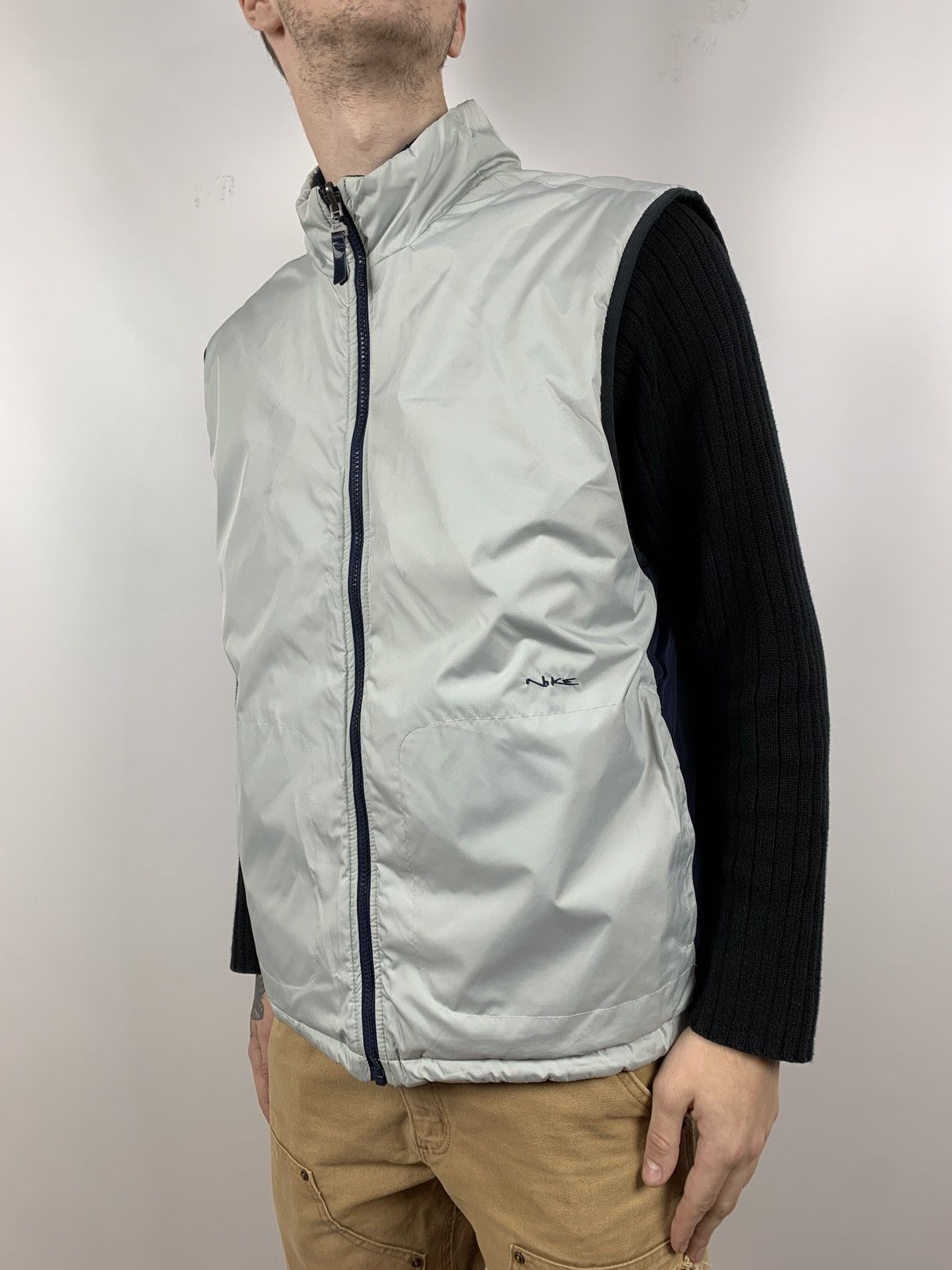 Nike 00s Vintage Nike Reversible Nylon Vest Size US XL / EU 56 / 4 - 2 Thumbnail