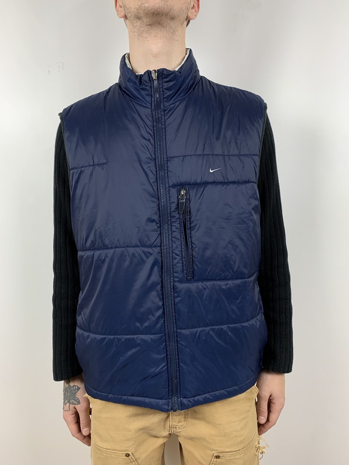 Nike 00s Vintage Nike Reversible Nylon Vest Size US XL / EU 56 / 4 - 3 Thumbnail