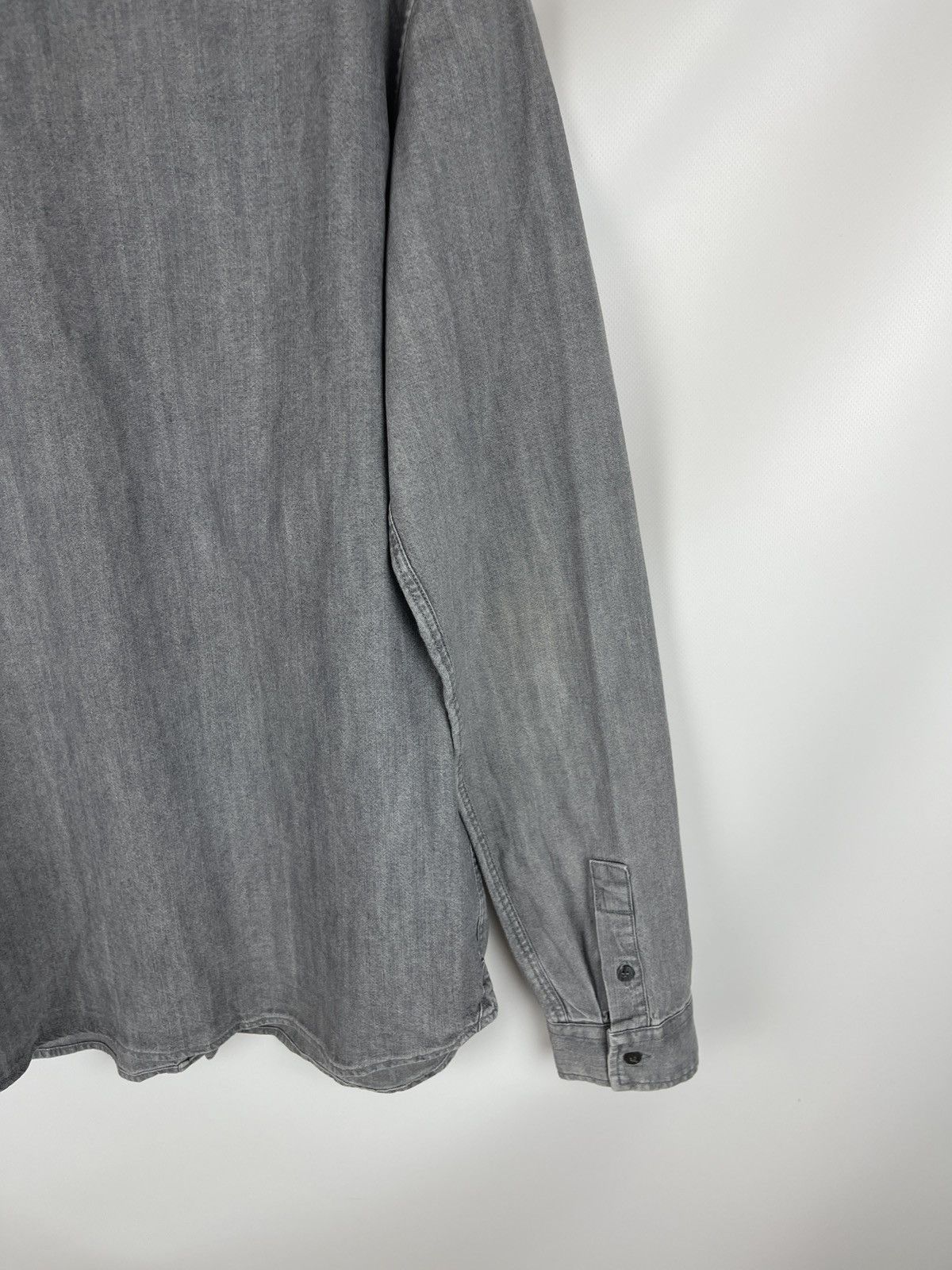 Balmain Pierre Balmain grey selvage denim long sleeve shirt Size US M / EU 48-50 / 2 - 15 Thumbnail