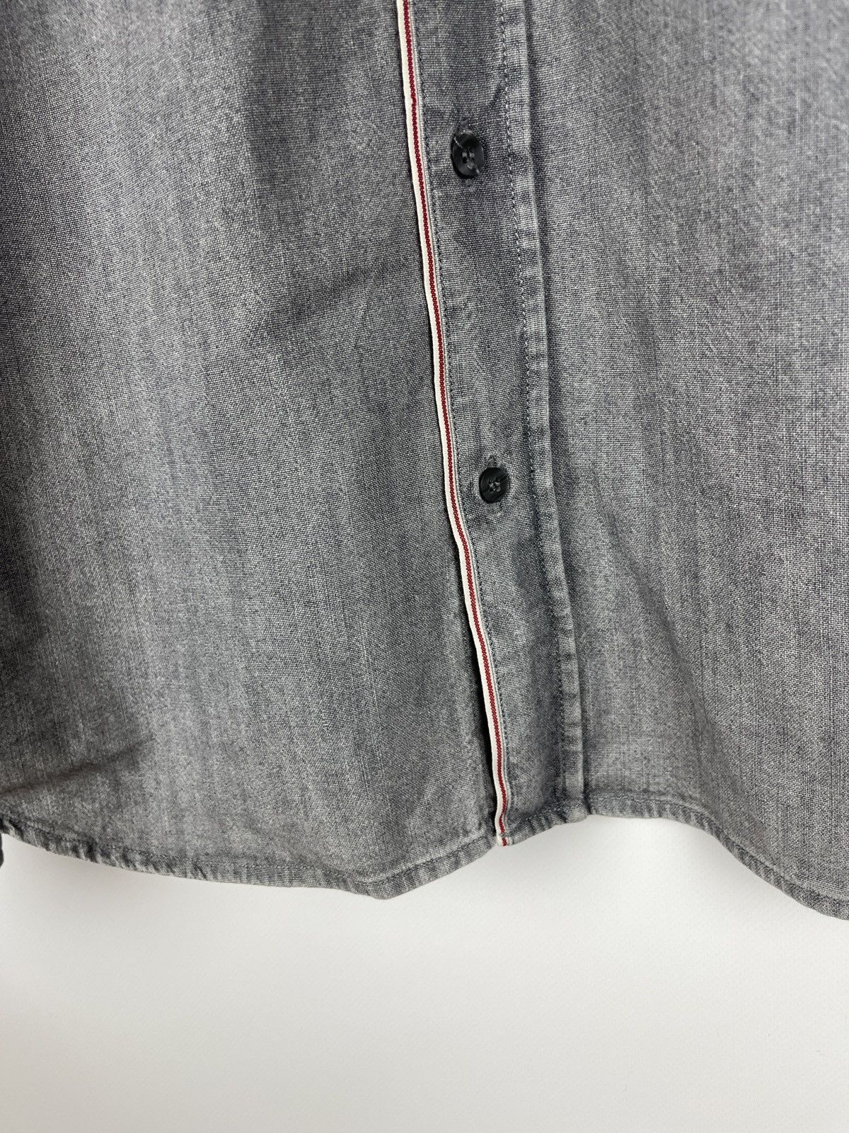 Balmain Pierre Balmain grey selvage denim long sleeve shirt Size US M / EU 48-50 / 2 - 9 Thumbnail