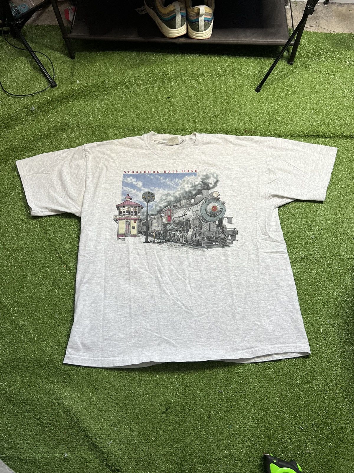 Vintage vintage strasburg rail road destination art shirt Grailed