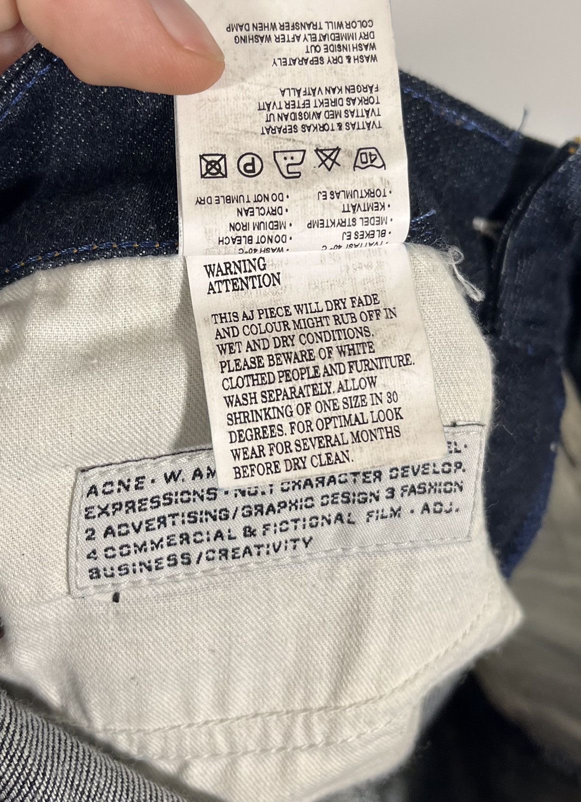 Acne Studios Acne Jeans Hex DC Mens Sz 28 Navy Size US 28 / EU 44 - 9 Thumbnail