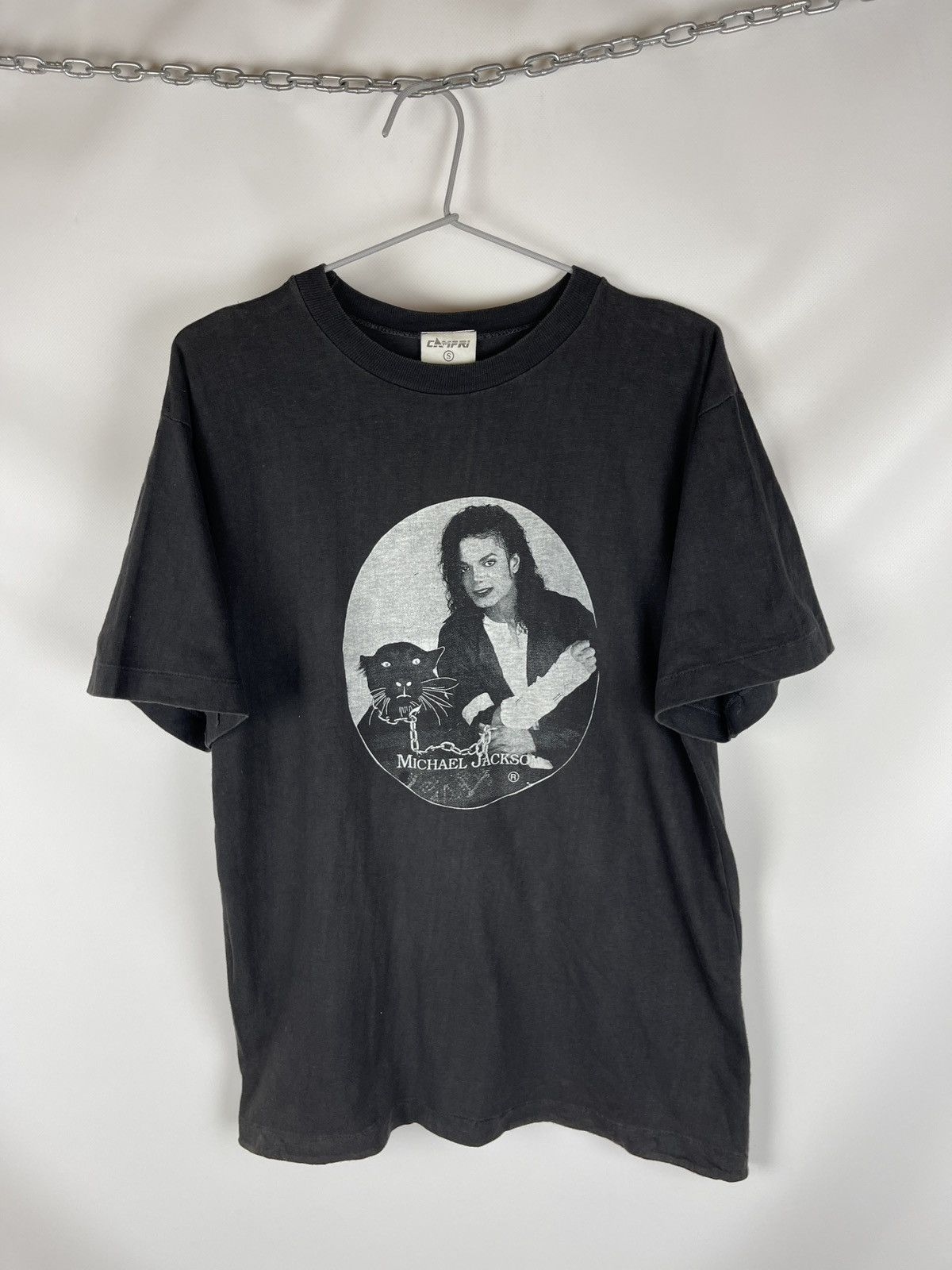 Michael Jackson vintage 90s big logo single stitch tee shirt