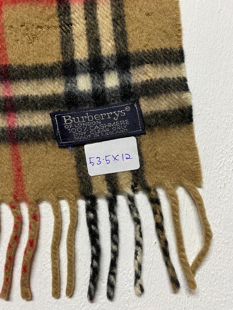 Burberry × Vintage 💥BURBERRY VINTAGE MUFFLER/SCARVES/SCARF Size ONE SIZE - 3 Thumbnail