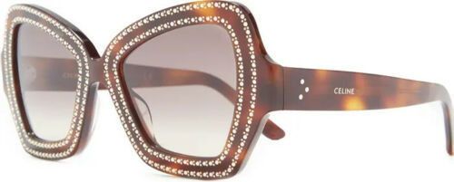 Celine Celine CL4067iS 56F Crystal Butterfly Havana Sunglasses Size ONE SIZE - 1 Thumbnail
