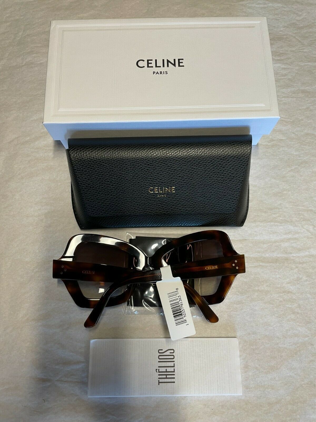 Celine Celine CL4067iS 56F Crystal Butterfly Havana Sunglasses Size ONE SIZE - 5 Thumbnail