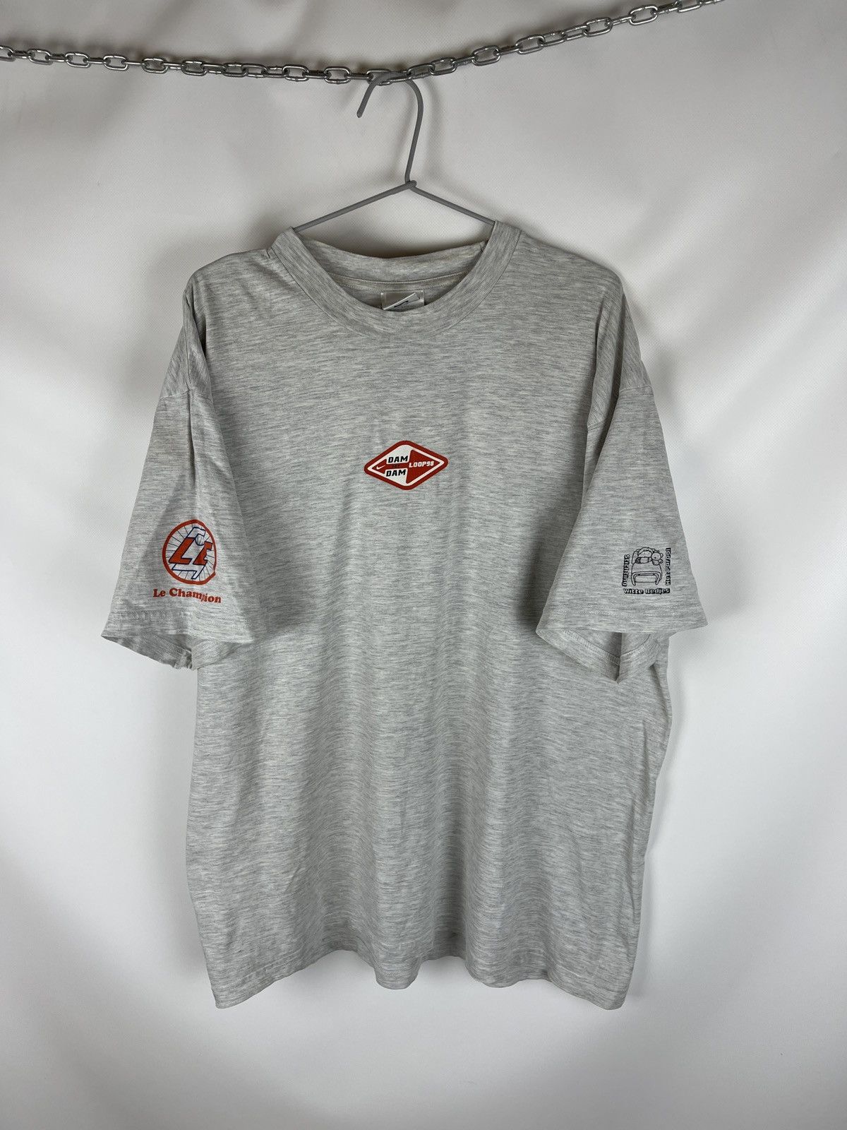 Nike Nike Vintage 90s dam tot dam loop 98 big logo tee shirt Size US XL / EU 56 / 4 - 1 Thumbnail