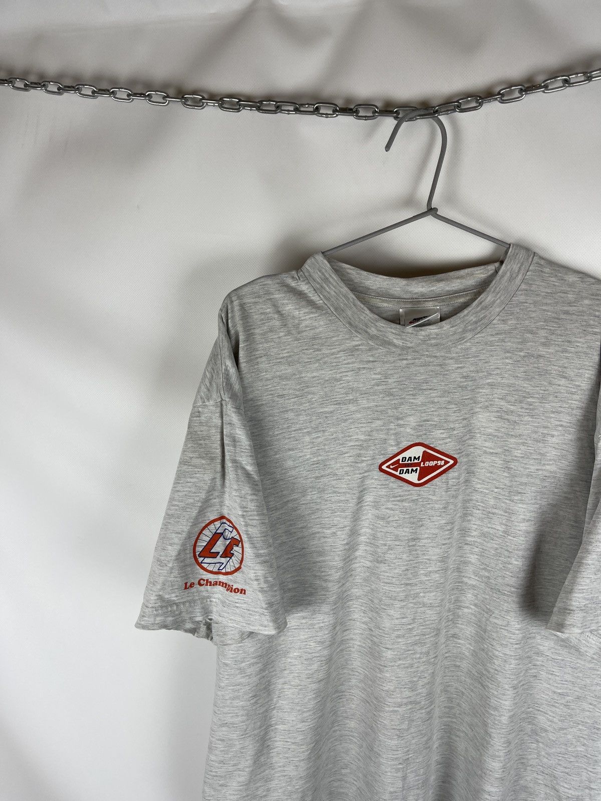 Nike Nike Vintage 90s dam tot dam loop 98 big logo tee shirt Size US XL / EU 56 / 4 - 3 Thumbnail