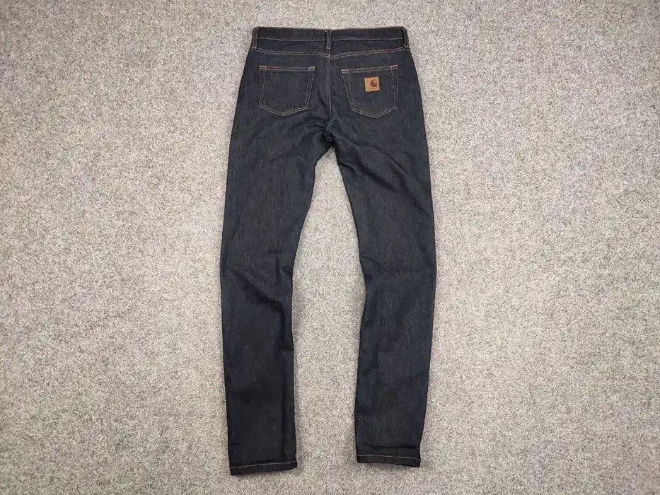 Carhartt Carhartt Wip Rebel Pant Dark Blue Logo Denim Jeans Size US 31 - 7 Thumbnail