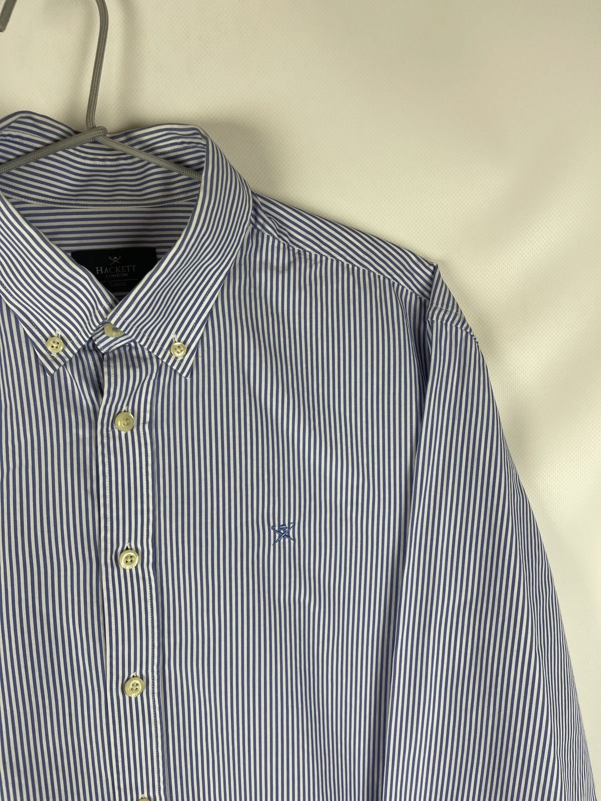 Hackett Hackett London Classic fit striped long sleeve shirt Size US L / EU 52-54 / 3 - 4 Thumbnail