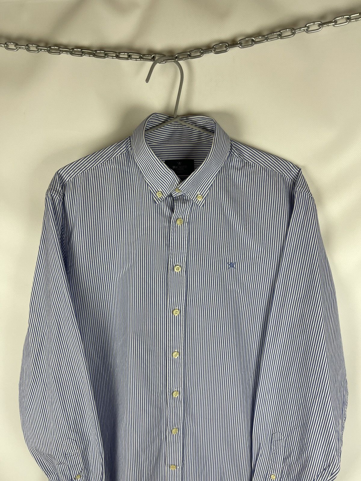 Hackett Hackett London Classic fit striped long sleeve shirt Size US L / EU 52-54 / 3 - 3 Thumbnail