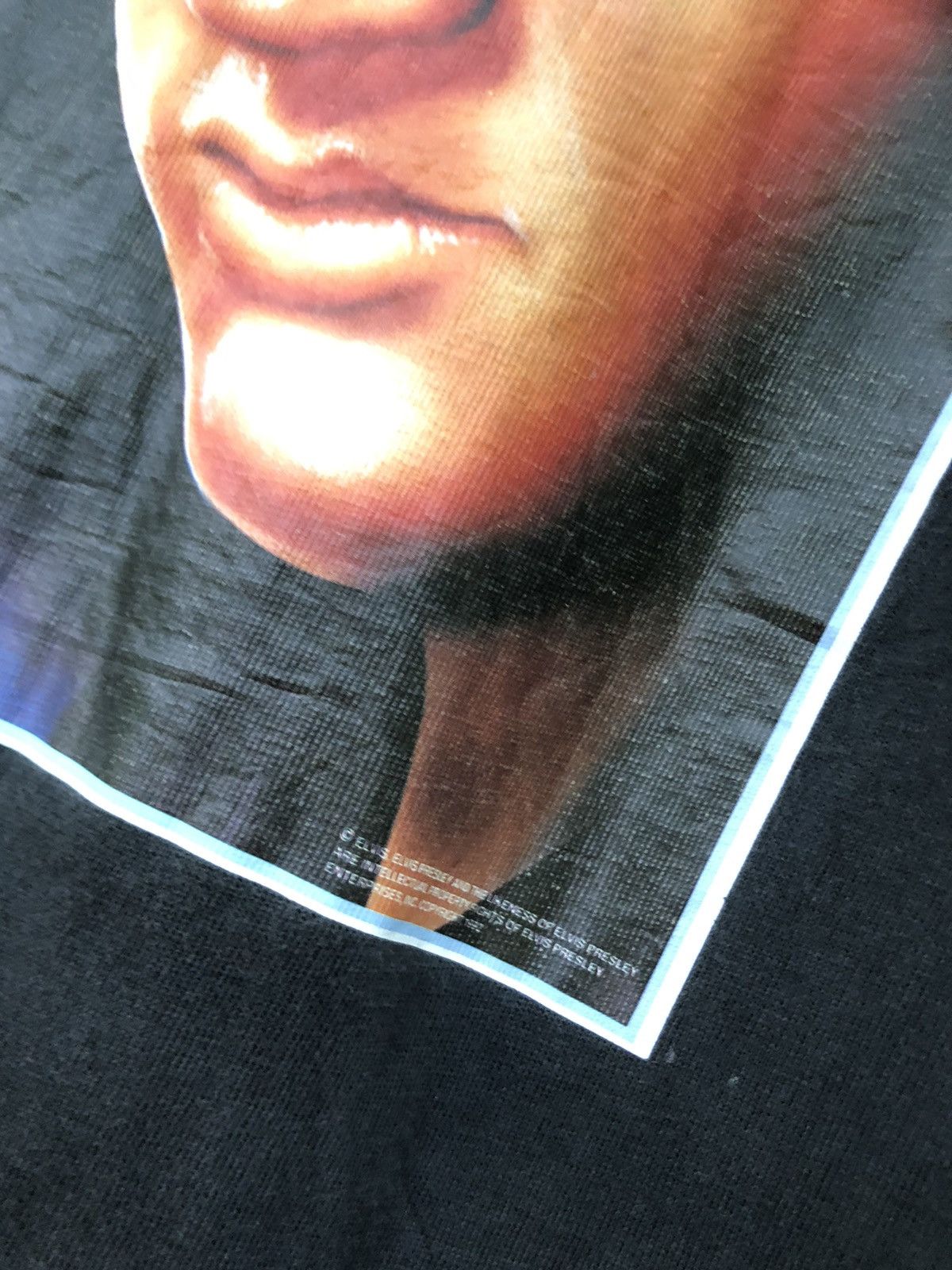 Band Tees × Vintage Rare Vintage Elvis Iron on tee Size US L / EU 52-54 / 3 - 4 Thumbnail