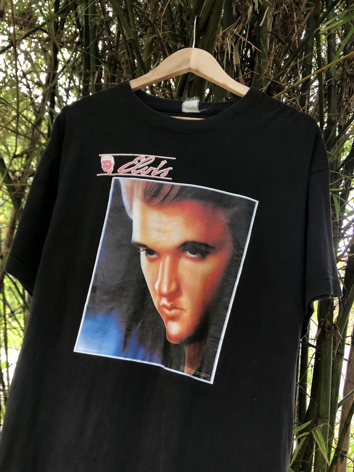 Band Tees × Vintage Rare Vintage Elvis Iron on tee Size US L / EU 52-54 / 3 - 2 Thumbnail