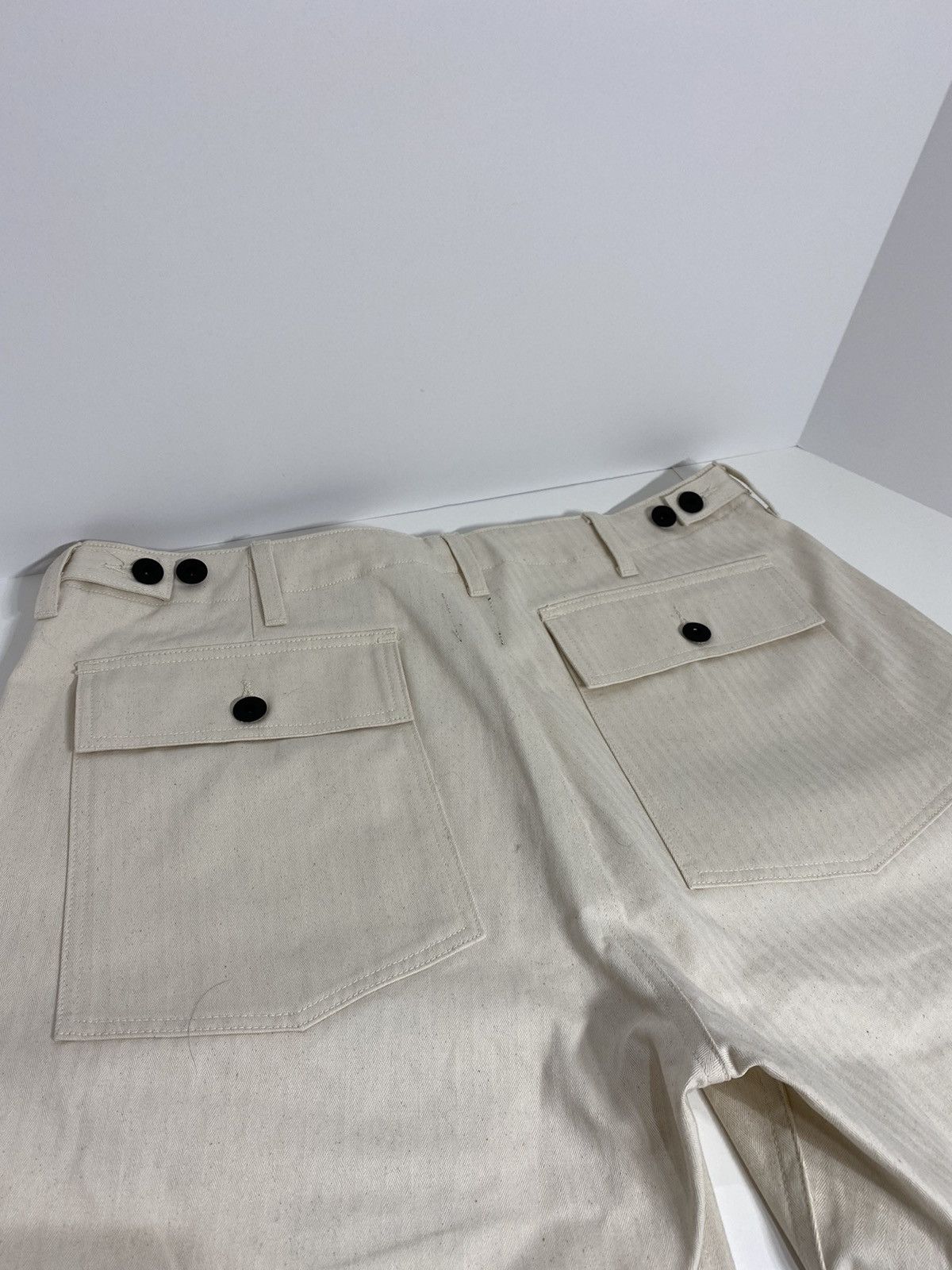 Brain Dead Braindead ‘Mushroom Embroidery’ Herringbone Military Pant Size US 36 / EU 52 - 6 Thumbnail