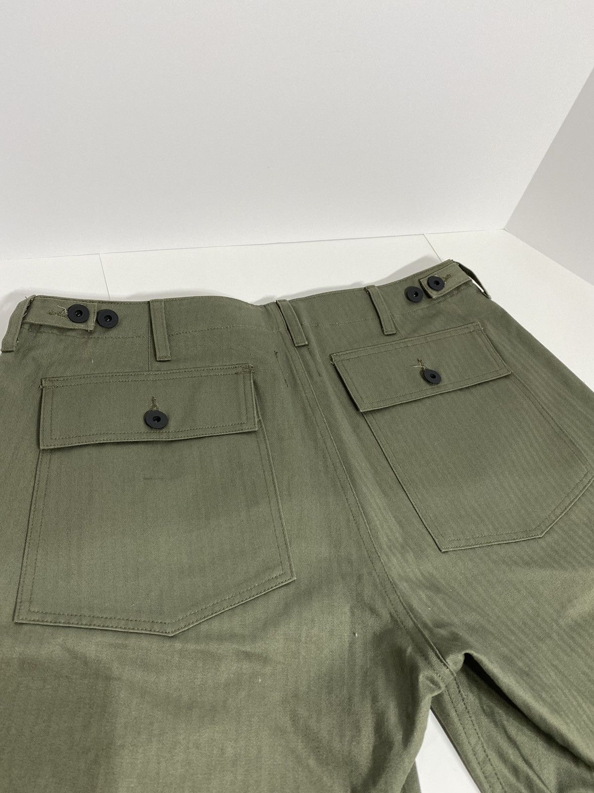 Brain Dead Braindead ‘Mushroom Embroidery’ Herringbone Military Pant Size US 36 / EU 52 - 5 Thumbnail