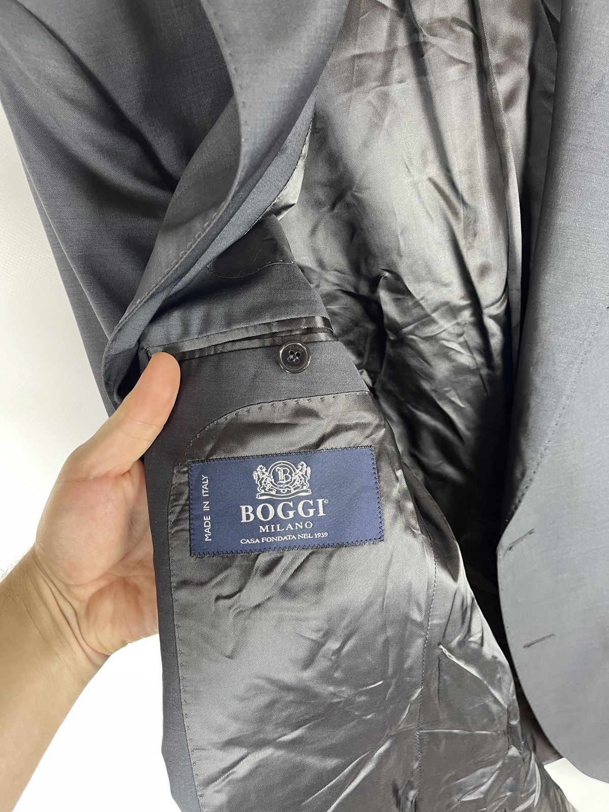 Boggi Boggi Milano Wool Mohair 2 button blazer sport coat Size 38R - 11 Thumbnail