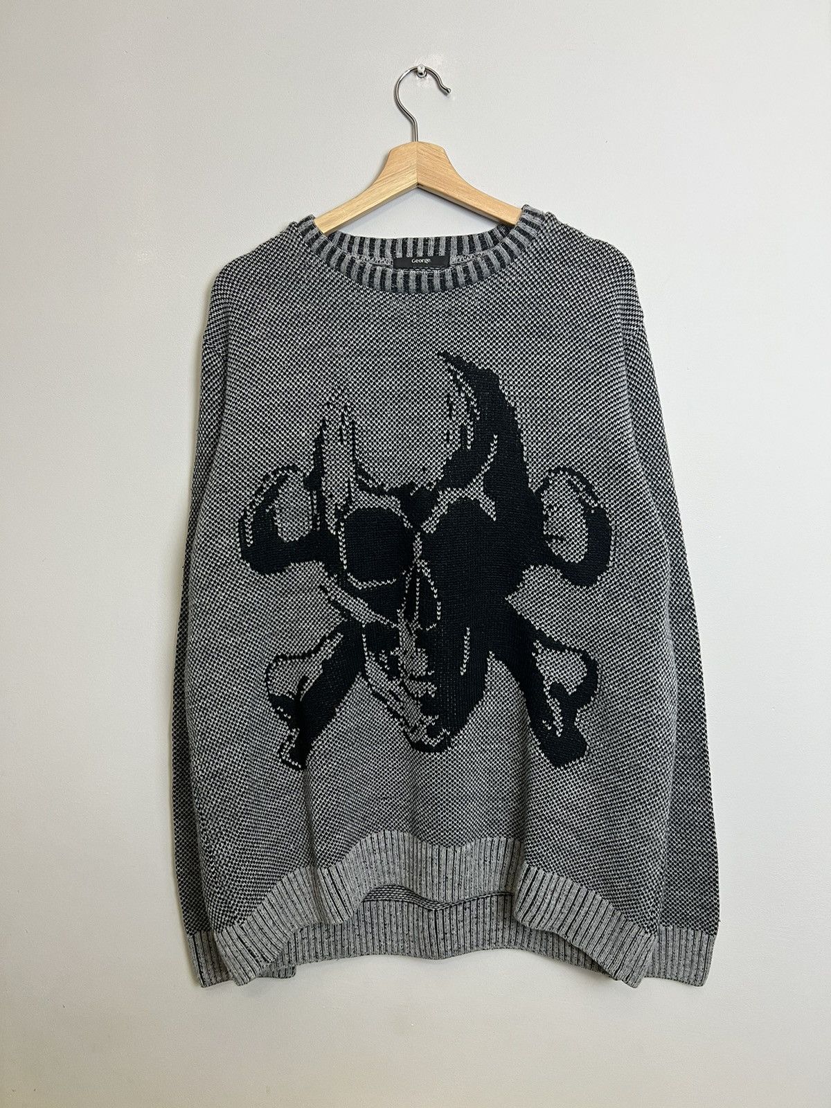 Other Vintage Avant Garde Skull Y2K Japanese Vibe Knit Hype Drip Size US XL / EU 56 / 4 - 1 Thumbnail