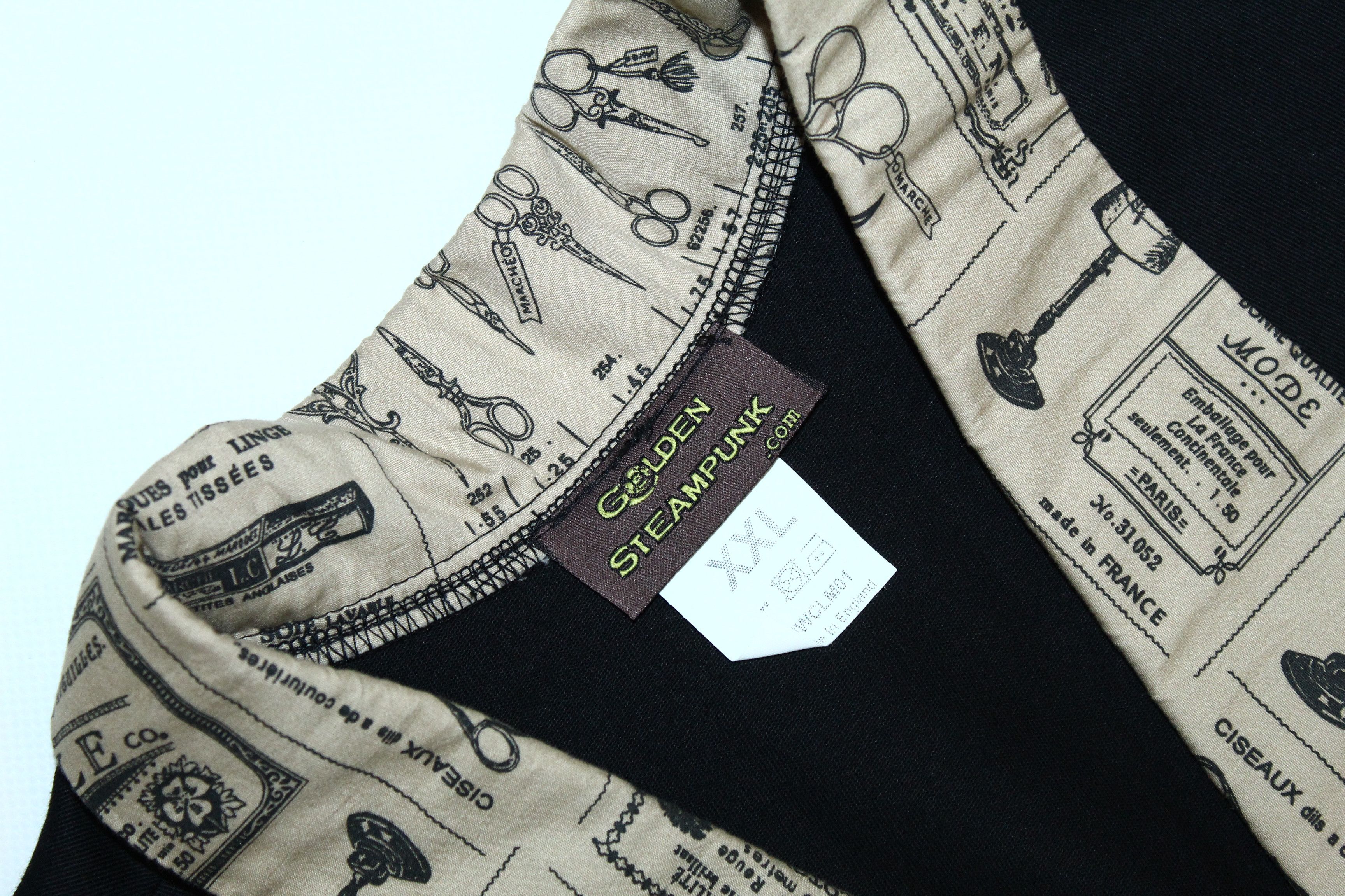 20471120 RARE💥 Golden Steampunk Snap Button Denim Waistcoat Size US XL / EU 56 / 4 - 6 Thumbnail