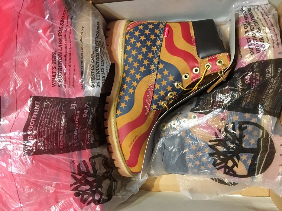 Supreme Supreme X Timberland Stars And Stripes 6-inch Premium