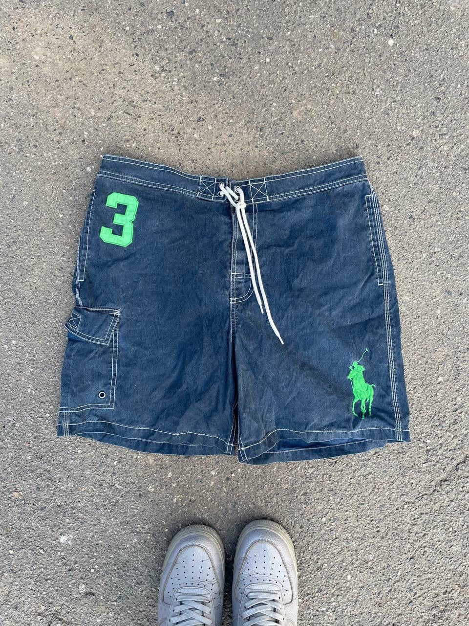 Ralph Lauren × Vintage Vintage Ralph Lauren swimming shorts trunks faded blue Size US 32 / EU 48 - 1 Thumbnail