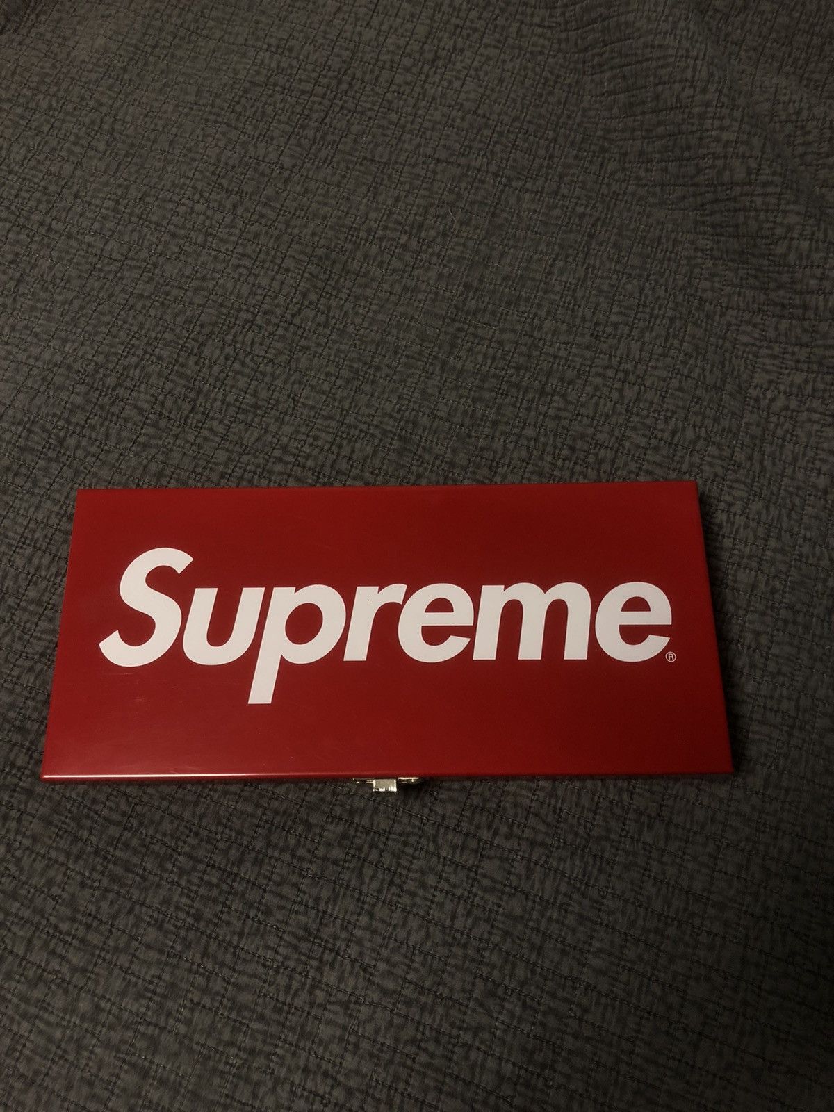 image of Supreme Large Storage Tin in Red, Men's