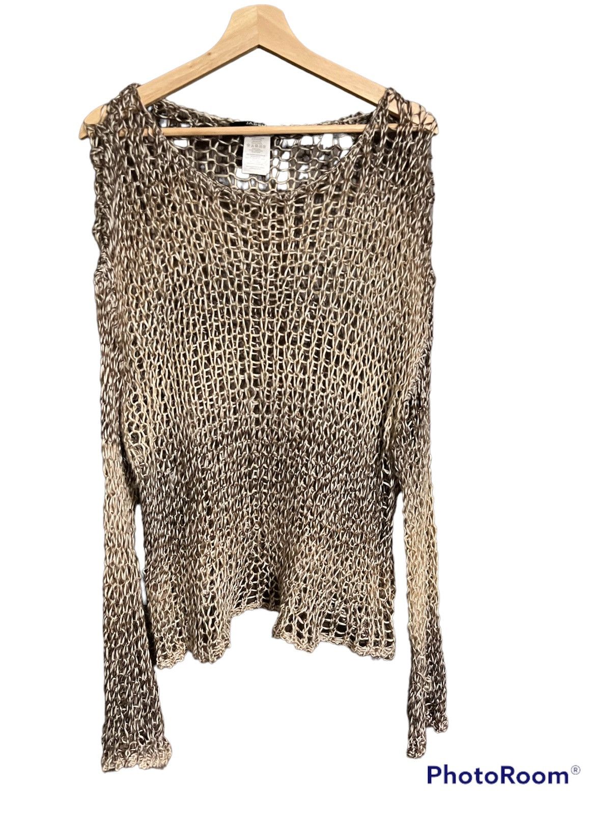 完売品　jaded london nirvana シースルーニット Jaded London Jaded London ECRU Nirvana Jumper knitted L | Grailed