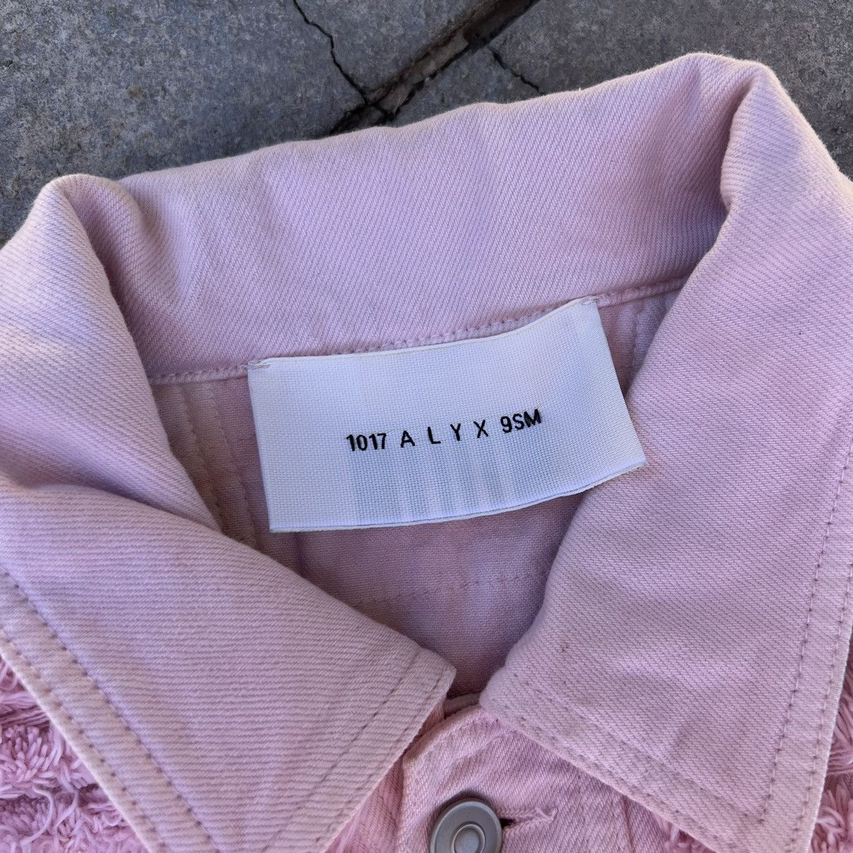 Blackmeans Alyx Blackmeans distressed denim jacket pink Size US M / EU 48-50 / 2 - 3 Thumbnail