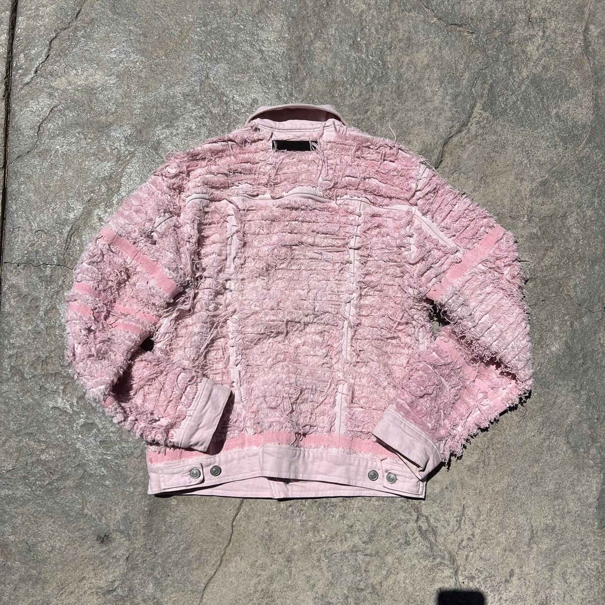 Blackmeans Alyx Blackmeans distressed denim jacket pink Size US M / EU 48-50 / 2 - 2 Thumbnail