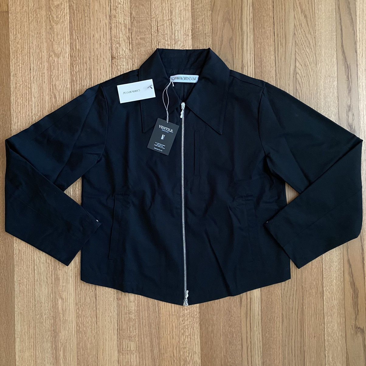 グリーンcmmawear crescent cut jacket グリーン