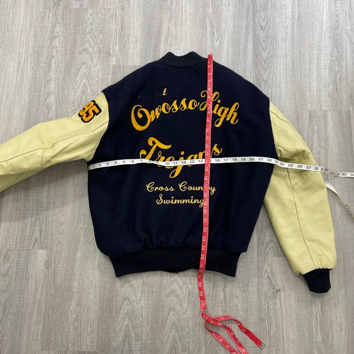 Vintage VINTAGE 1995 Owosso High Trojans Varsity Jacket | Grailed