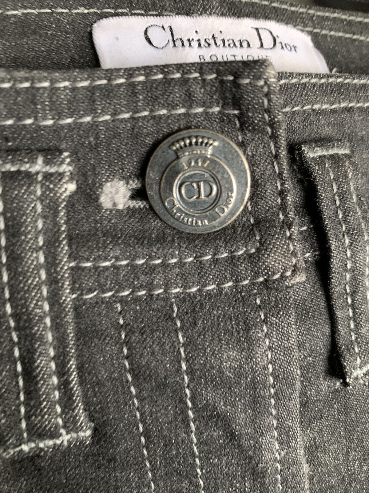 Dior Christian Dior Paris Lambskin Lined Jeans Size 26" / US 2 / IT 38 - 6 Thumbnail