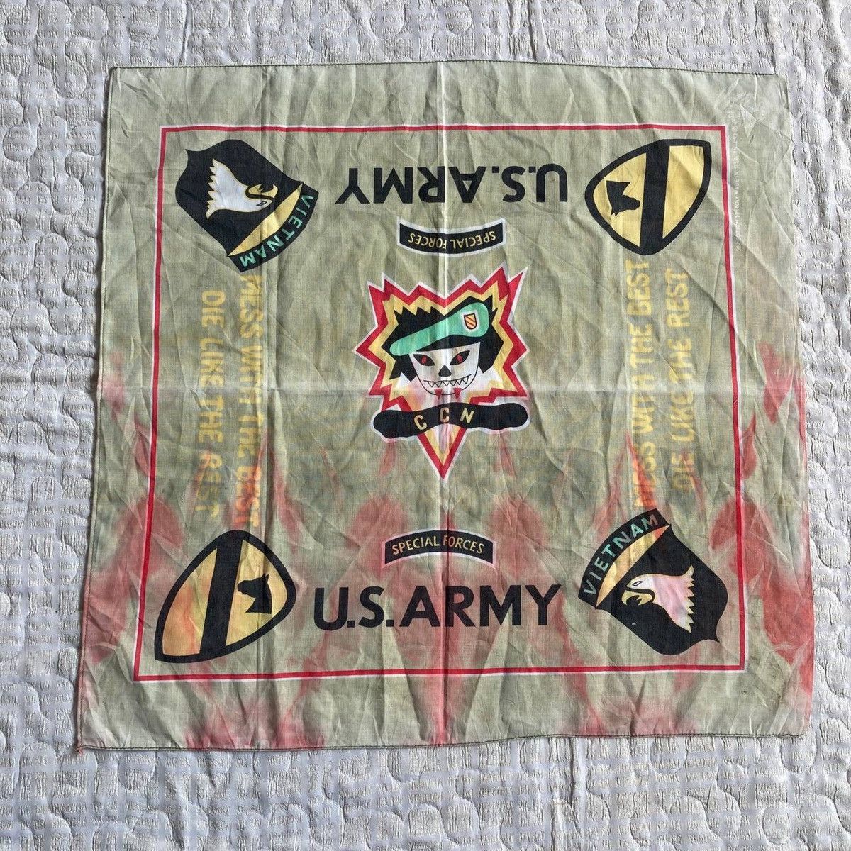 Vintage Vintage 80s Bandana Nam War Edition Size ONE SIZE - 1 Thumbnail