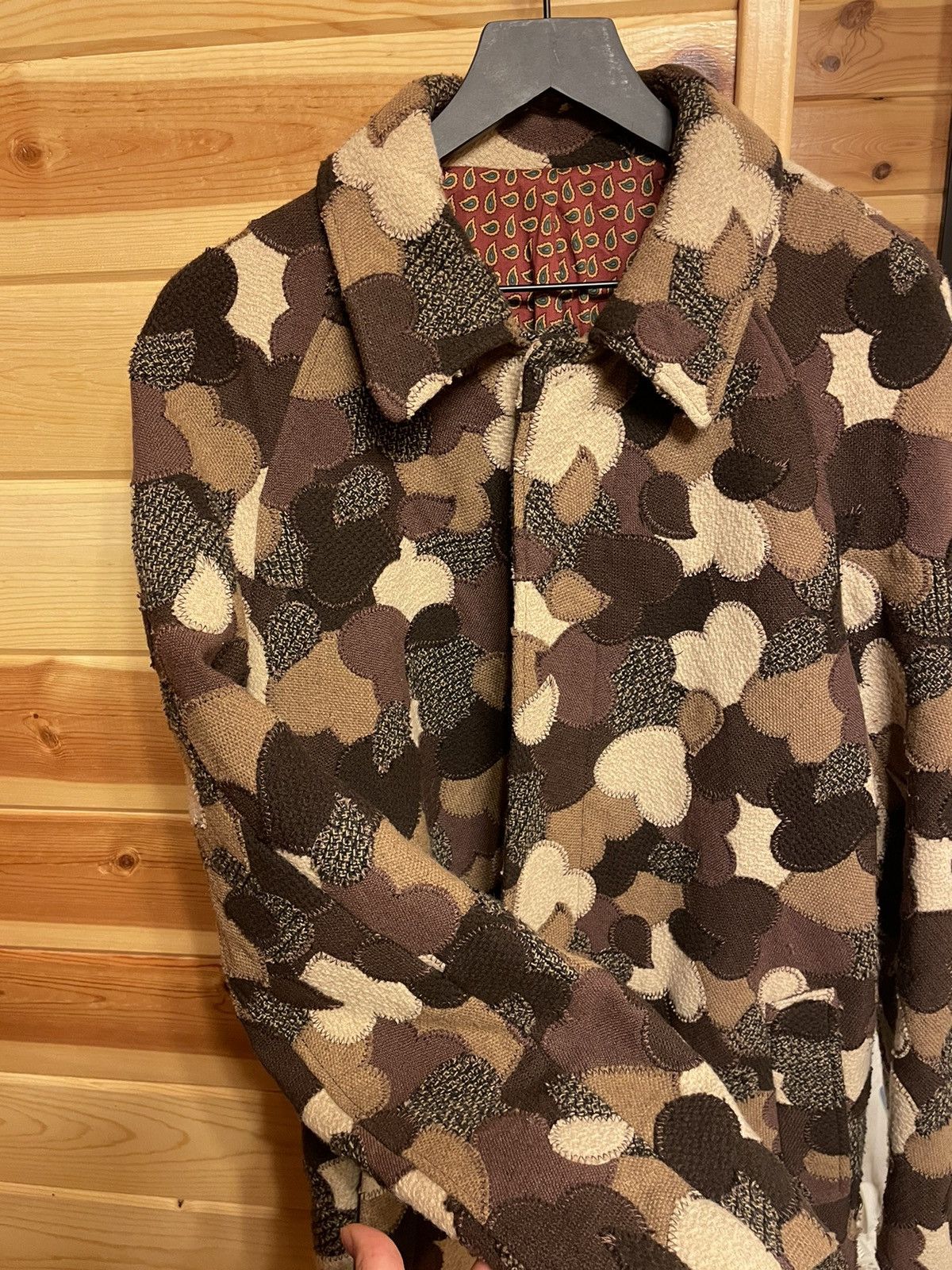 AW03 Touch Me I’m Sick Heart Patchwork Coat