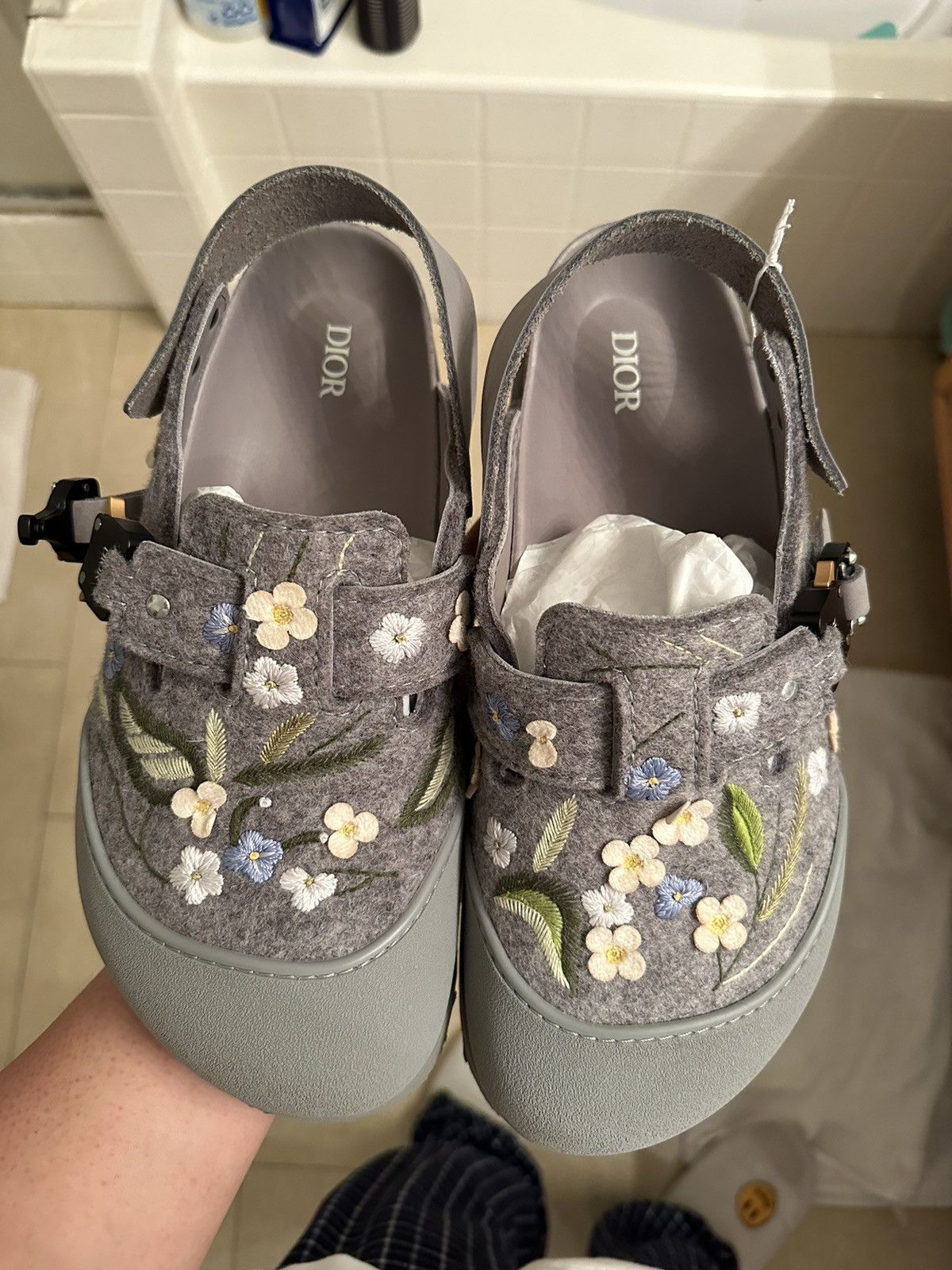 Birkenstock × Dior Dior x Birkenstock floral | Grailed