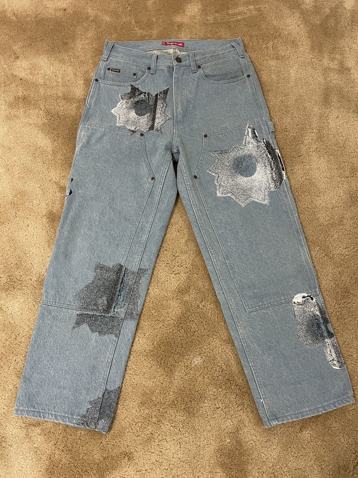 Supreme Supreme Nate Lowman Double Knee Painter Pant | Grailed