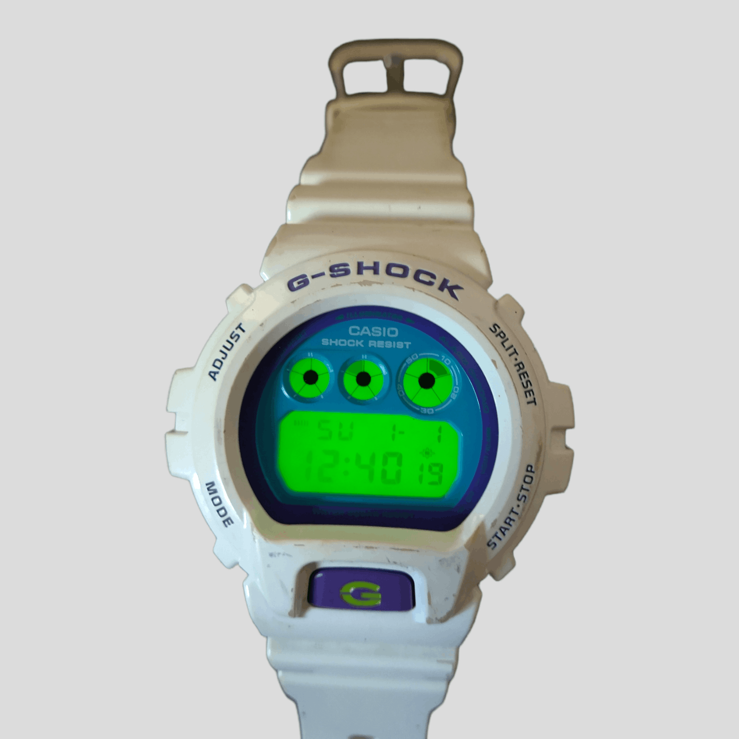 Casio Casio G-Shock DW-6900-CS-7 White Watch Green Purple White Size ONE SIZE - 3 Thumbnail