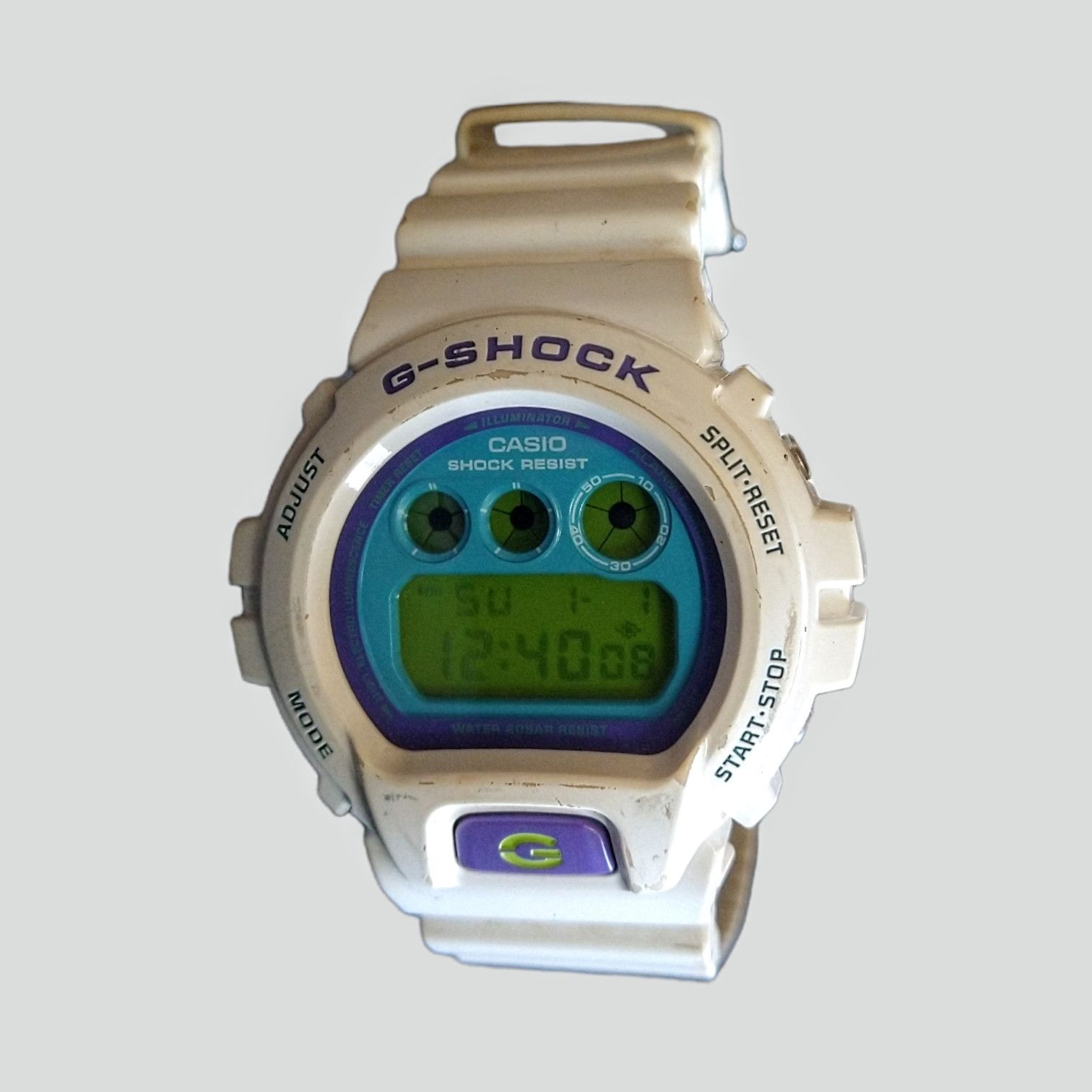 Casio Casio G-Shock DW-6900-CS-7 White Watch Green Purple White Size ONE SIZE - 4 Thumbnail