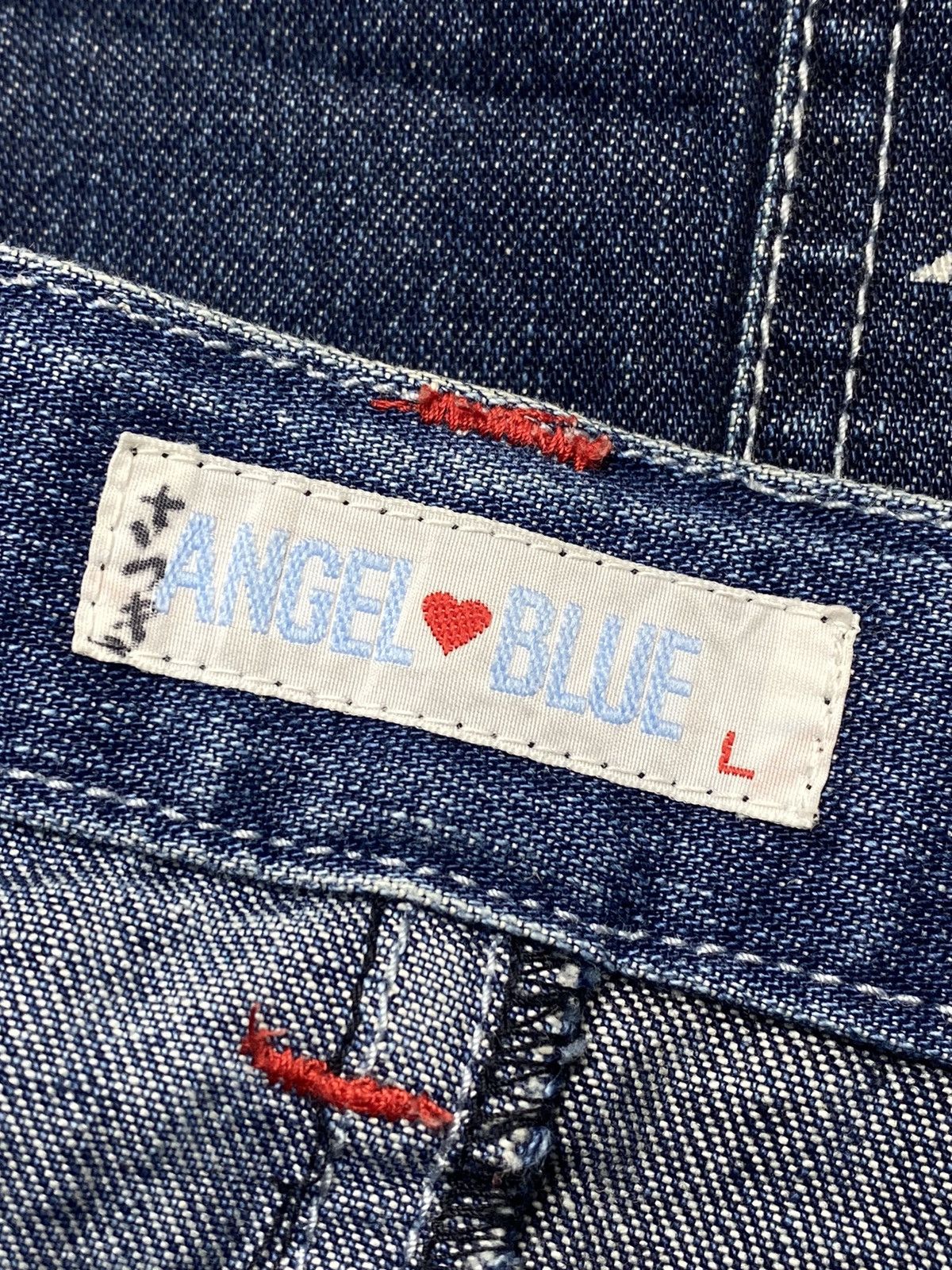 Angel Blue 1990s Angel Blue - Patchwork Star Flared Denim Size US 28 / EU 44 - 13 Thumbnail