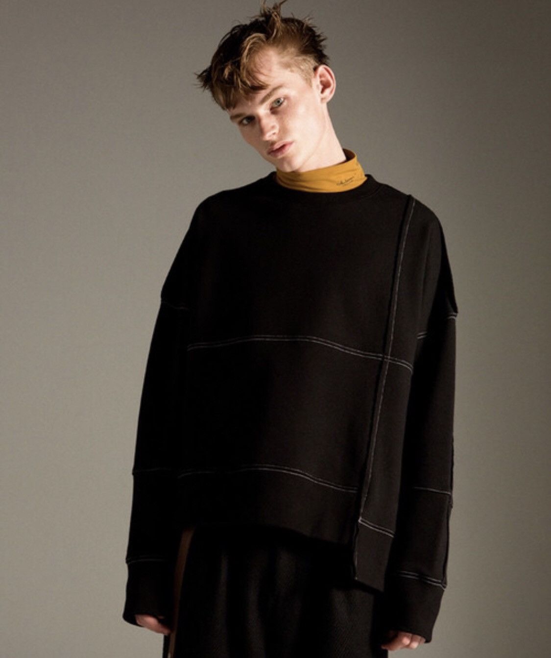 Andersson Bell ANDERSSON BELL UNISEX STITCH POINT WOOL PATCH SWEATSHIRT Size US M / EU 48-50 / 2 - 4 Thumbnail