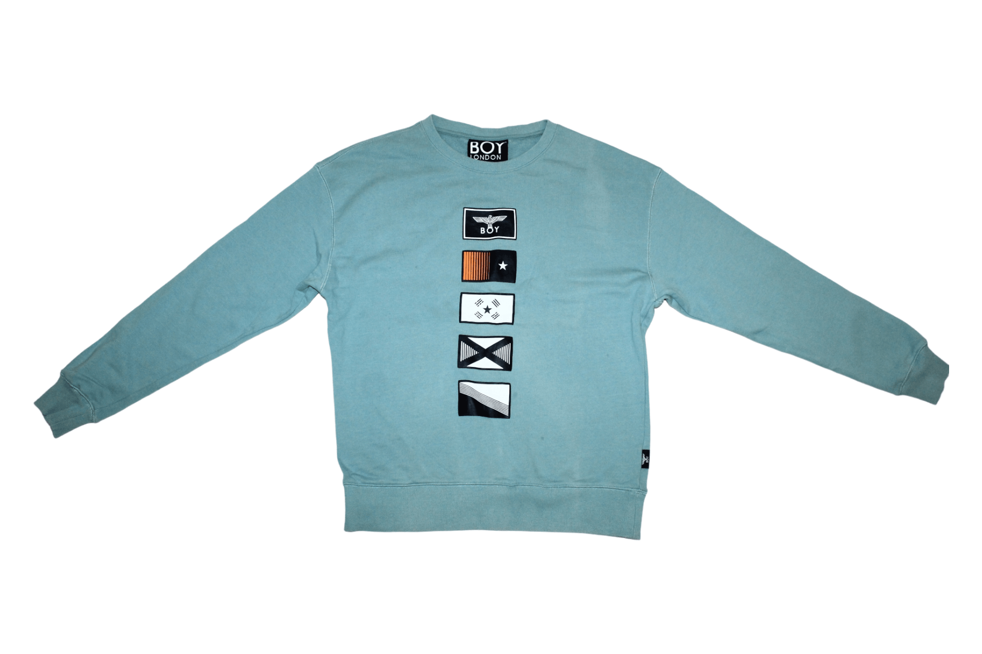 Boy London BOY London Sun Bleached Print Flags Graphic Sweatshirt Size US M / EU 48-50 / 2 - 5 Thumbnail