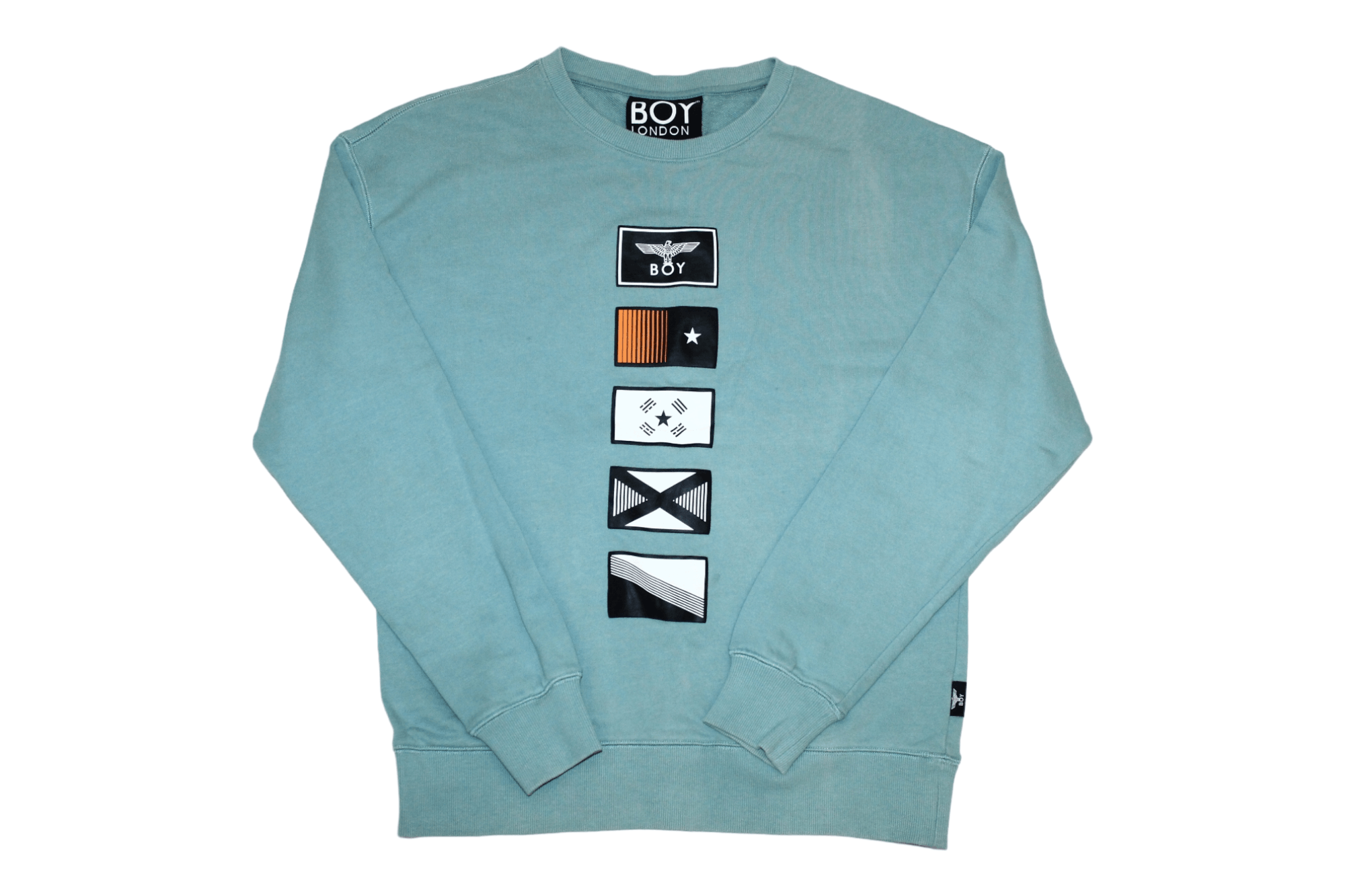 Boy London BOY London Sun Bleached Print Flags Graphic Sweatshirt Size US M / EU 48-50 / 2 - 1 Thumbnail