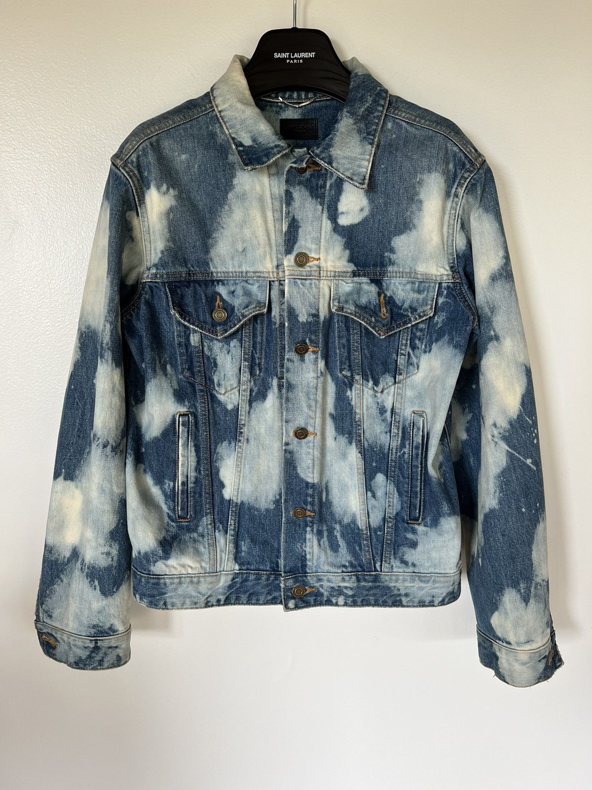 Hedi Slimane × Saint Laurent Paris SAINT LAURENT SURF SOUND PUNK BLEACHED DENIM JACKET SIZE M Size US M / EU 48-50 / 2 - 1 Thumbnail