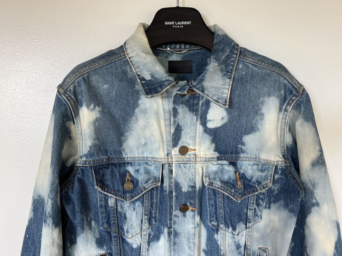 Hedi Slimane × Saint Laurent Paris SAINT LAURENT SURF SOUND PUNK BLEACHED DENIM JACKET SIZE M Size US M / EU 48-50 / 2 - 2 Thumbnail