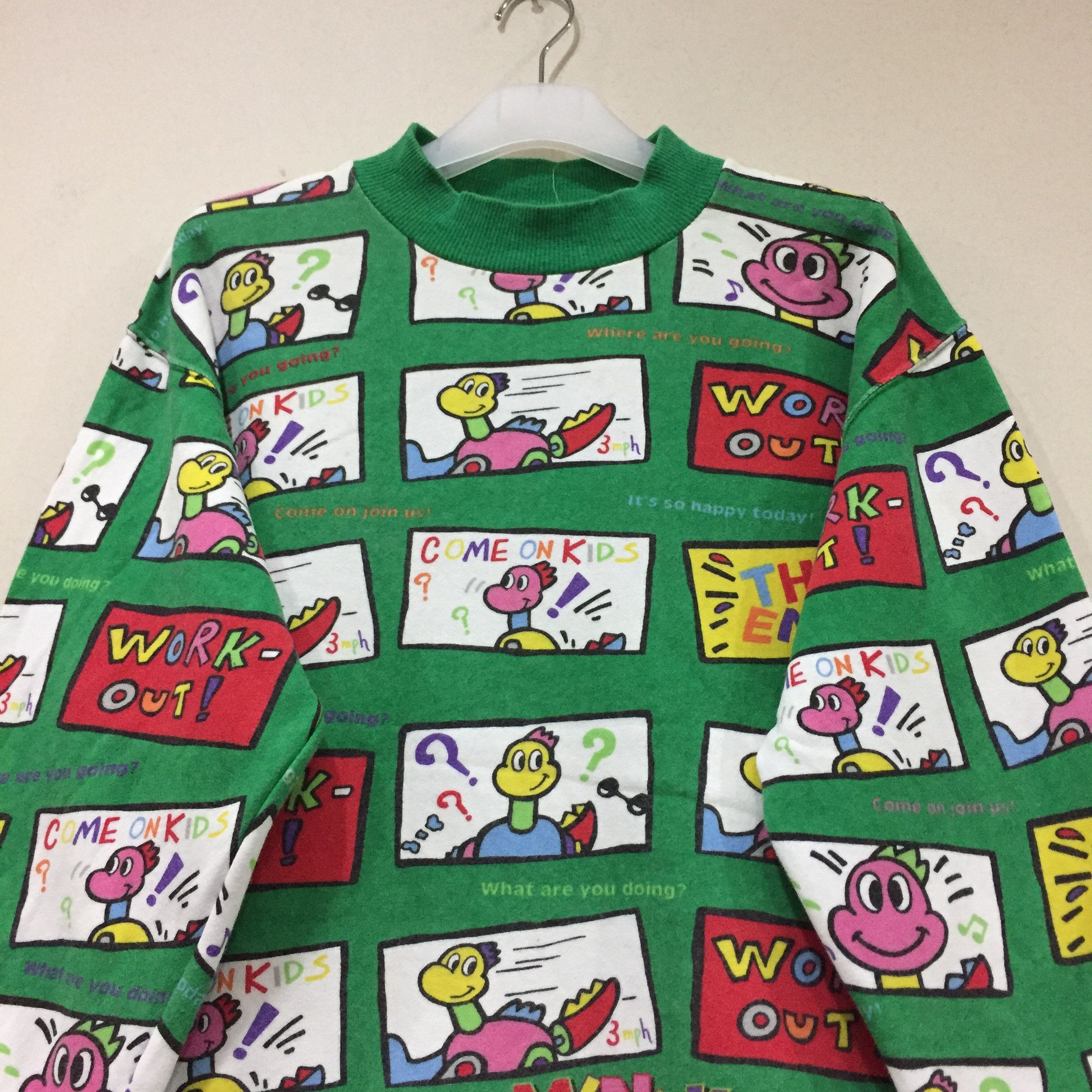 Japanese Brand MINI-K sweatshirt full print design.. japan brand.. Size US M / EU 48-50 / 2 - 4 Thumbnail