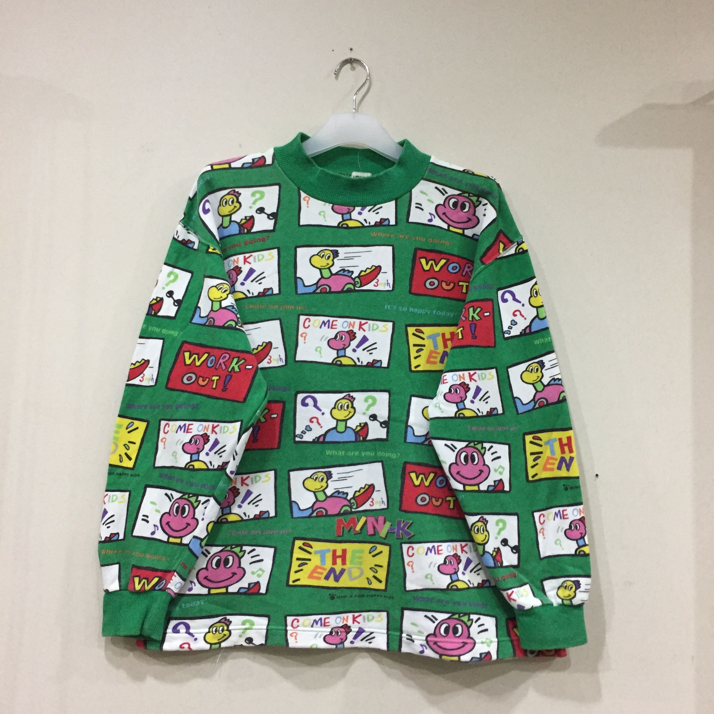 Japanese Brand MINI-K sweatshirt full print design.. japan brand.. Size US M / EU 48-50 / 2 - 1 Thumbnail