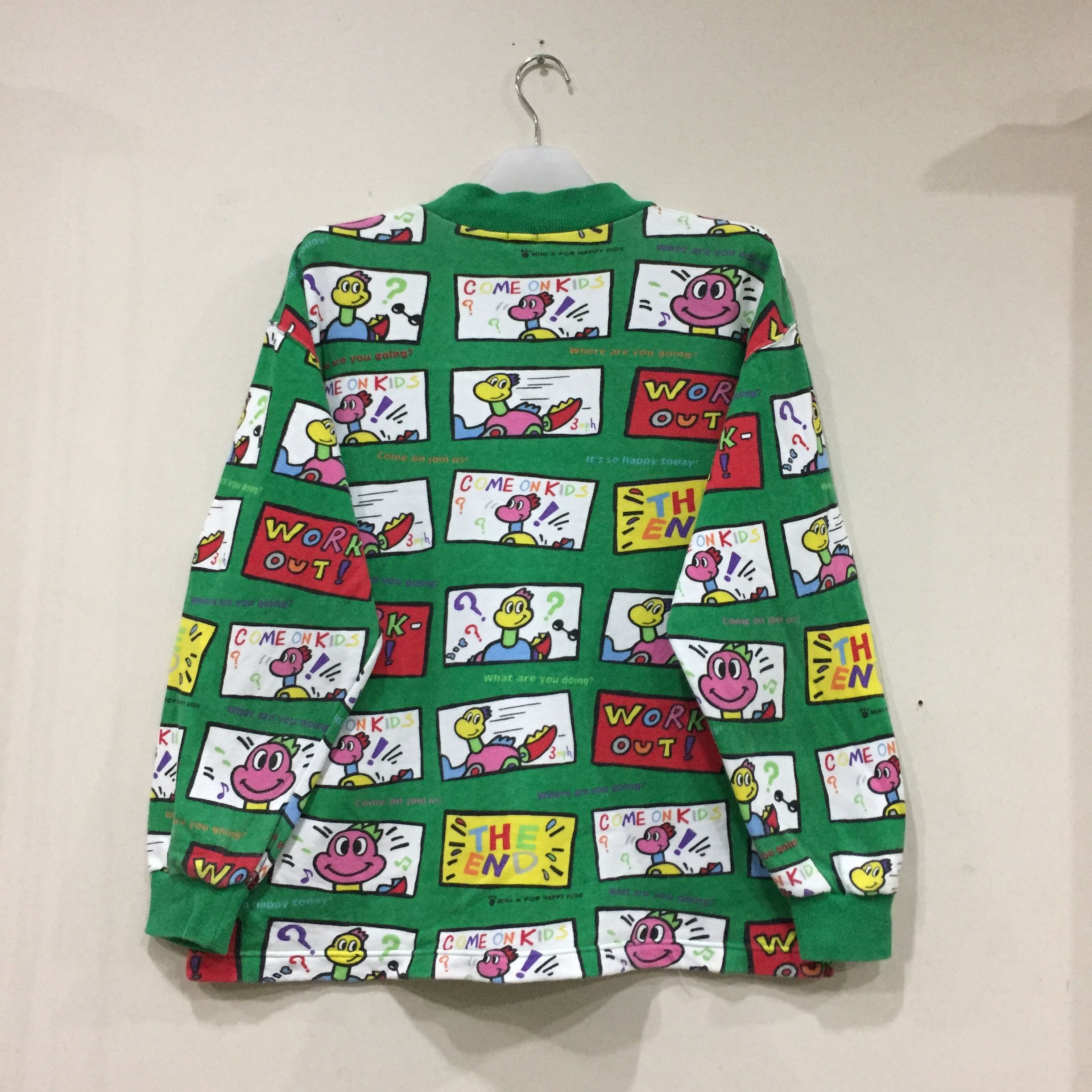 Japanese Brand MINI-K sweatshirt full print design.. japan brand.. Size US M / EU 48-50 / 2 - 7 Thumbnail